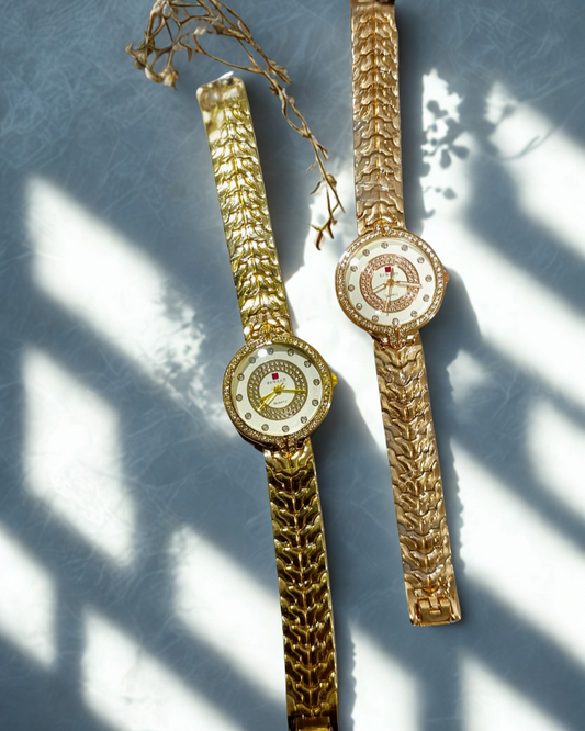 Women golden watch